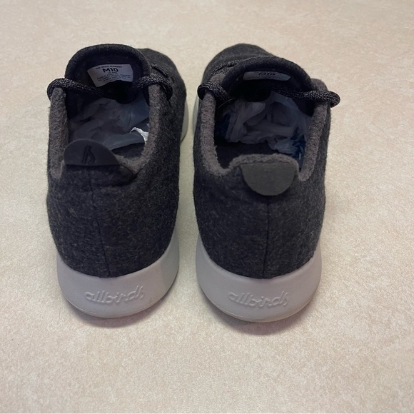 Allbirds Shoes mens wool runners Sneakers Grey Wool Low Top Lace Up Comfort M10 - Picture 6 of 9